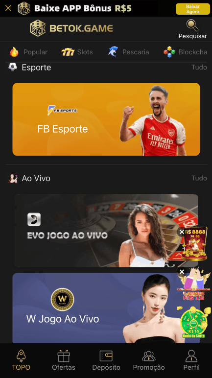 Ao vivo e esportes