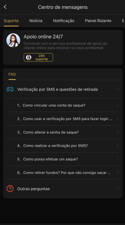 Central de ajuda e FAQ detalhado do BETOK GAME