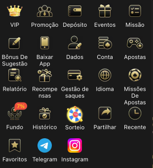 Menu do app